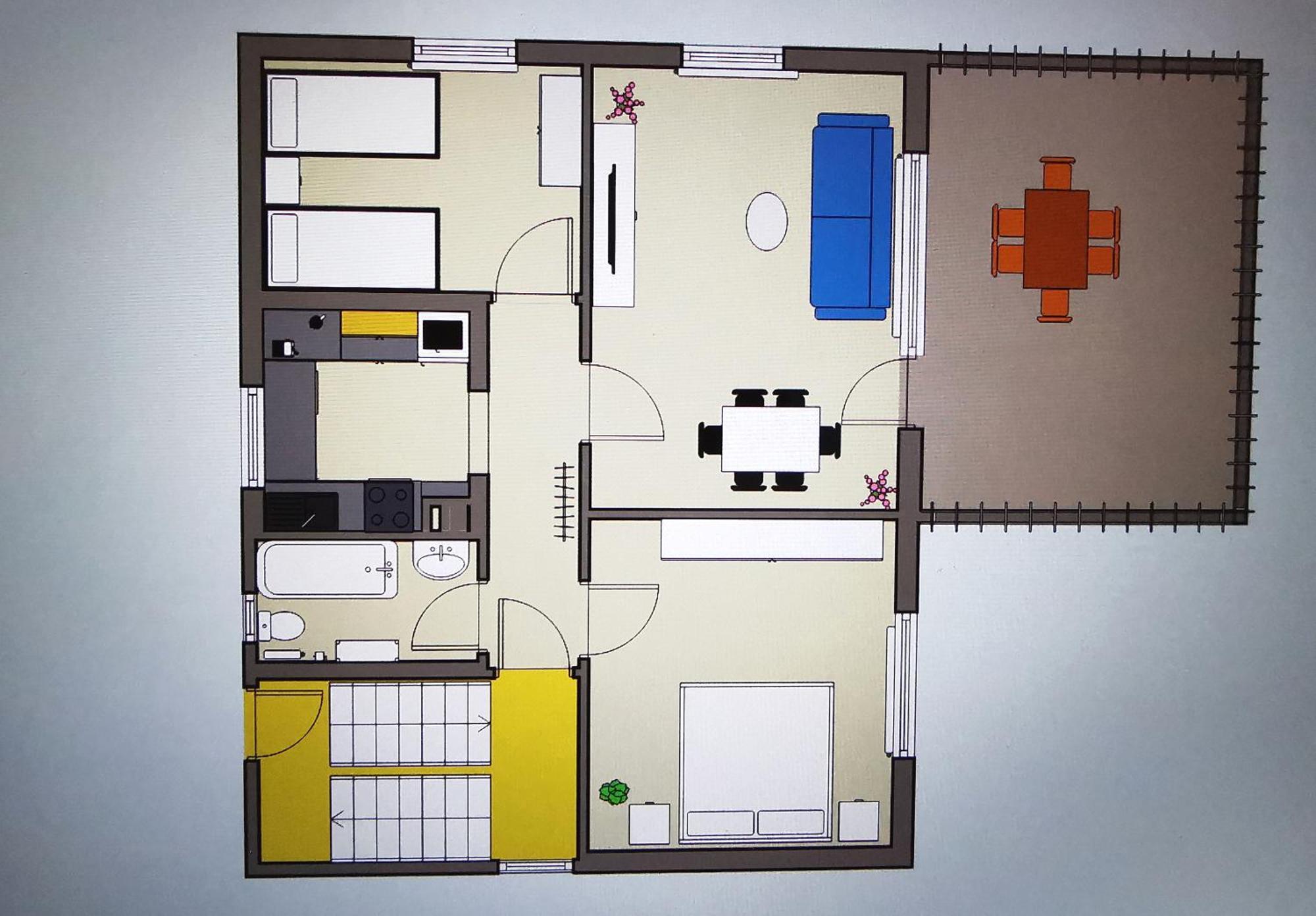 3 Zimmer-Apartment Mit Terrasse Gernsbach Esterno foto